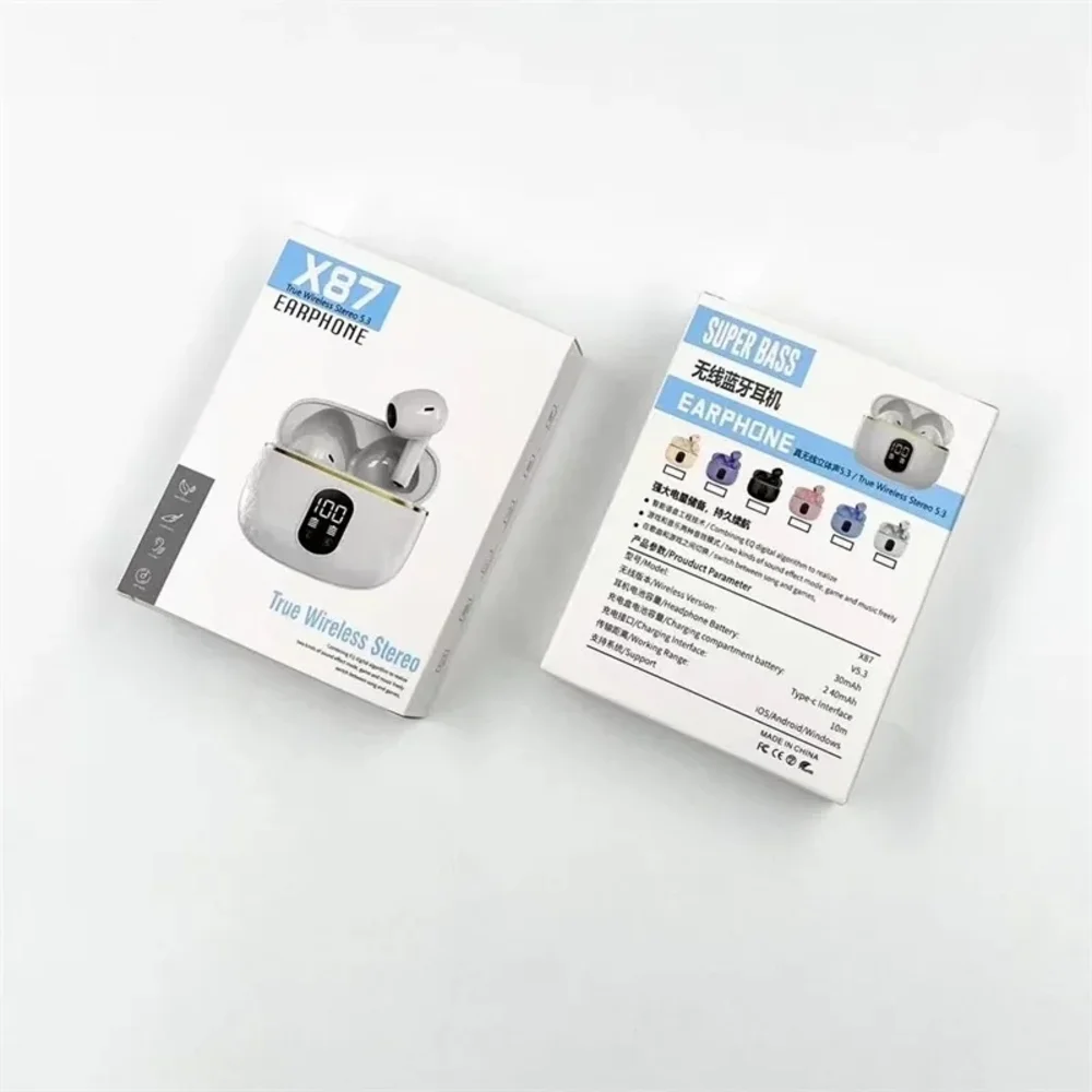 X87 Bluetooth True Wireless Stereo Earbuds with LED Display